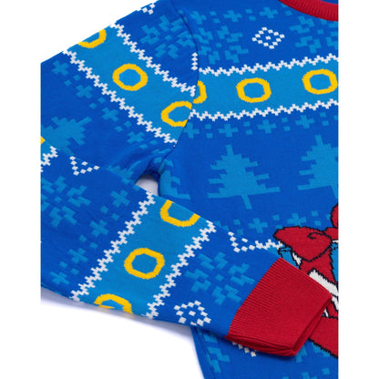 Blue-Red - Lifestyle - Sonic The Hedgehog Unisex Adult Knitted Christmas Jumper