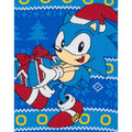 Blue-Red - Close up - Sonic The Hedgehog Unisex Adult Knitted Christmas Jumper
