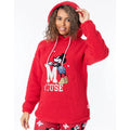 Red - Back - Mickey Mouse Womens-Ladies Borg Pyjama Set