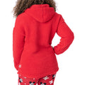 Red - Side - Mickey Mouse Womens-Ladies Borg Pyjama Set