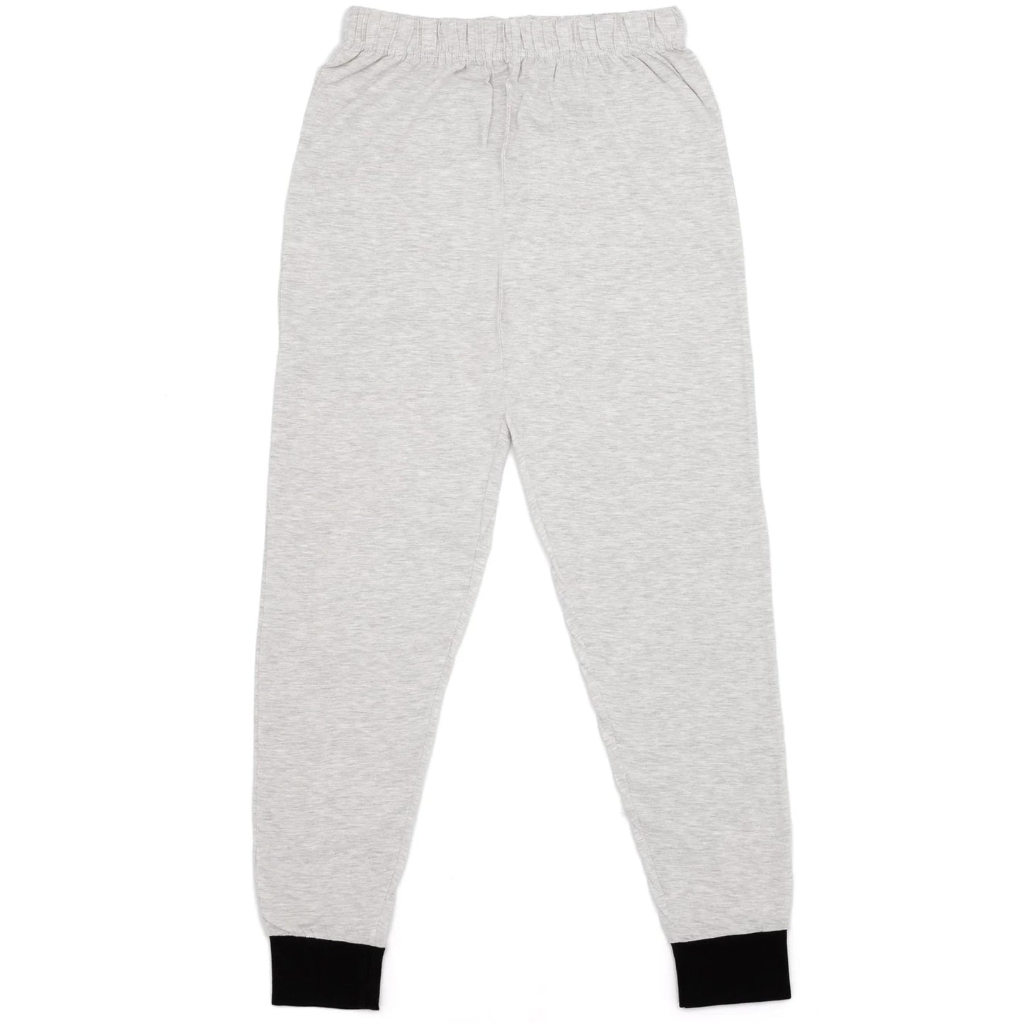 Black-Grey - Side - Jaws Mens Movie Poster Long Pyjama Set