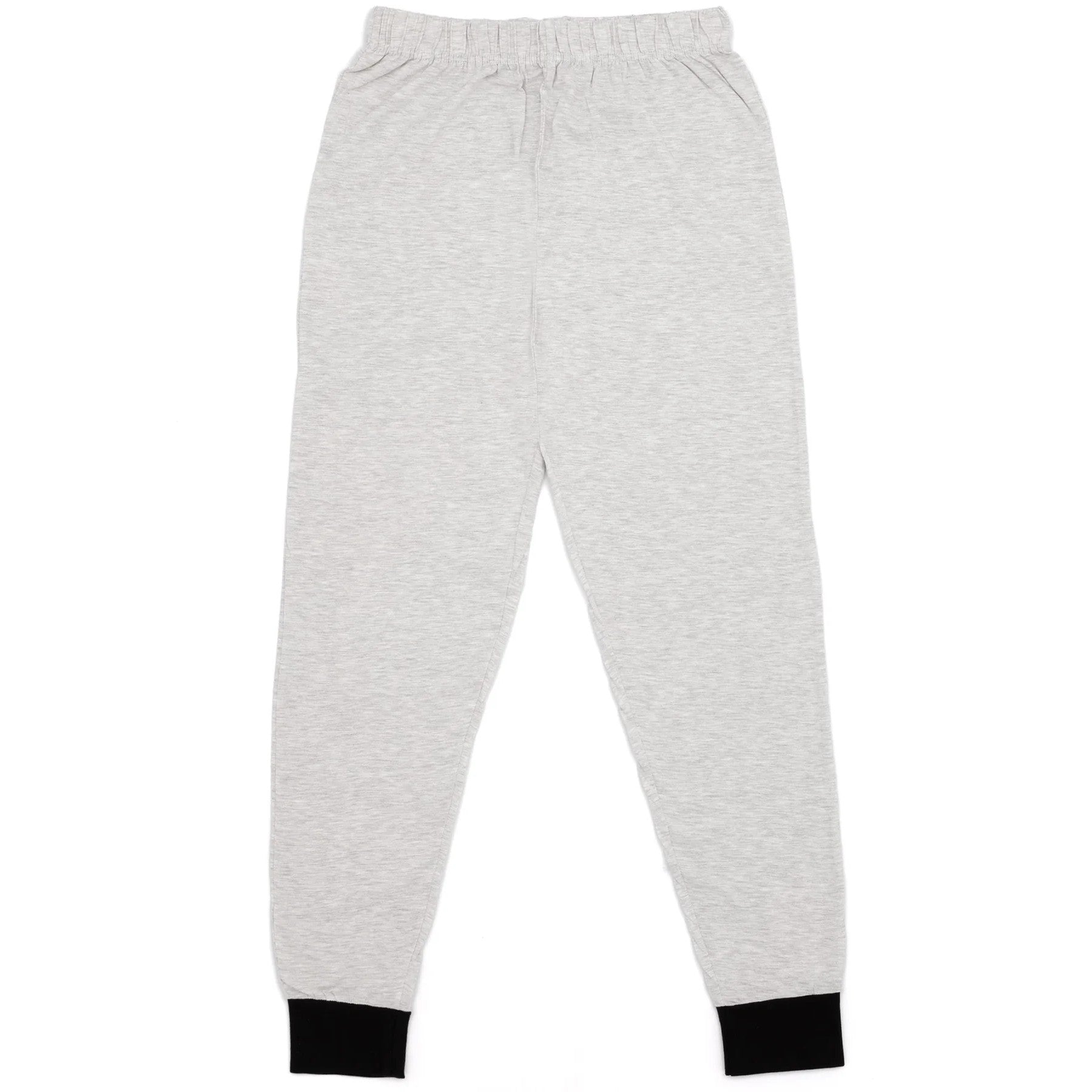 Black-Grey - Side - Jaws Mens Movie Poster Long Pyjama Set