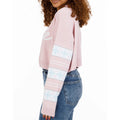 Pink-White - Pack Shot - Barbie Womens-Ladies Logo Cropped Jumper