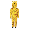 Yellow - Back - Pokemon Childrens-Kids Pikachu 3D Ears Sleepsuit