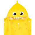 Yellow-White - Back - Baby Shark Childrens-Kids Repeat Print Hooded Towel