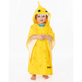 Yellow-White - Close up - Baby Shark Childrens-Kids Repeat Print Hooded Towel