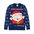 Blue-Red - Front - South Park Mens Knitted Christmas Jumper