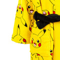 Yellow - Close up - Pokemon Childrens-Kids Pikachu Front Pocket Robe