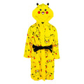 Yellow - Front - Pokemon Childrens-Kids Pikachu Front Pocket Robe
