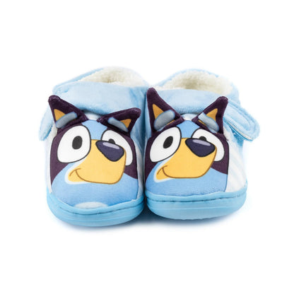 Blue - Back - Bluey Childrens-Kids 3D Ears Slippers