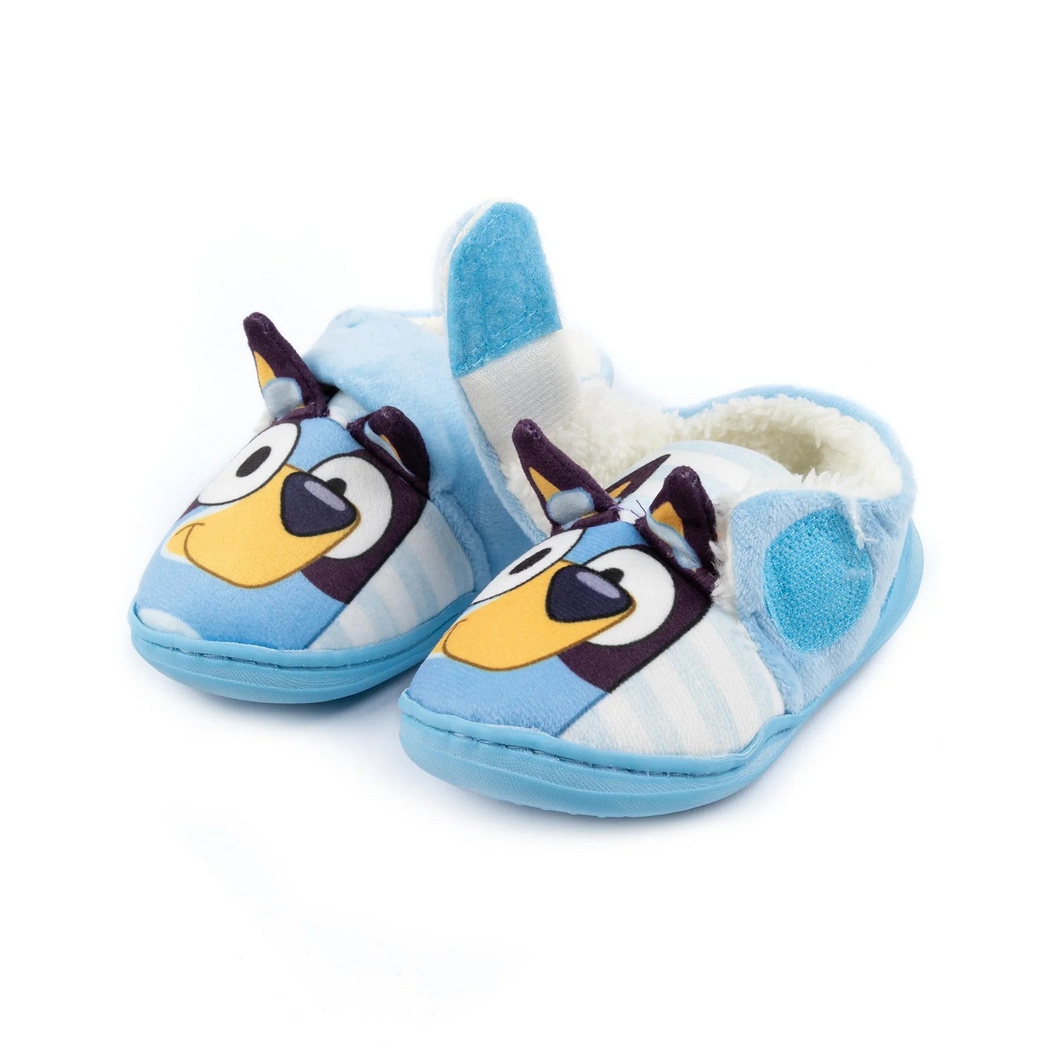 Blue - Pack Shot - Bluey Childrens-Kids 3D Ears Slippers
