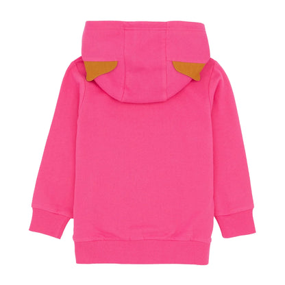 Pink - Back - Paw Patrol Childrens-Kids Skye 3D Ears Hoodie