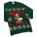 Green-Red - Side - Scooby Doo Mens Knitted Christmas Jumper