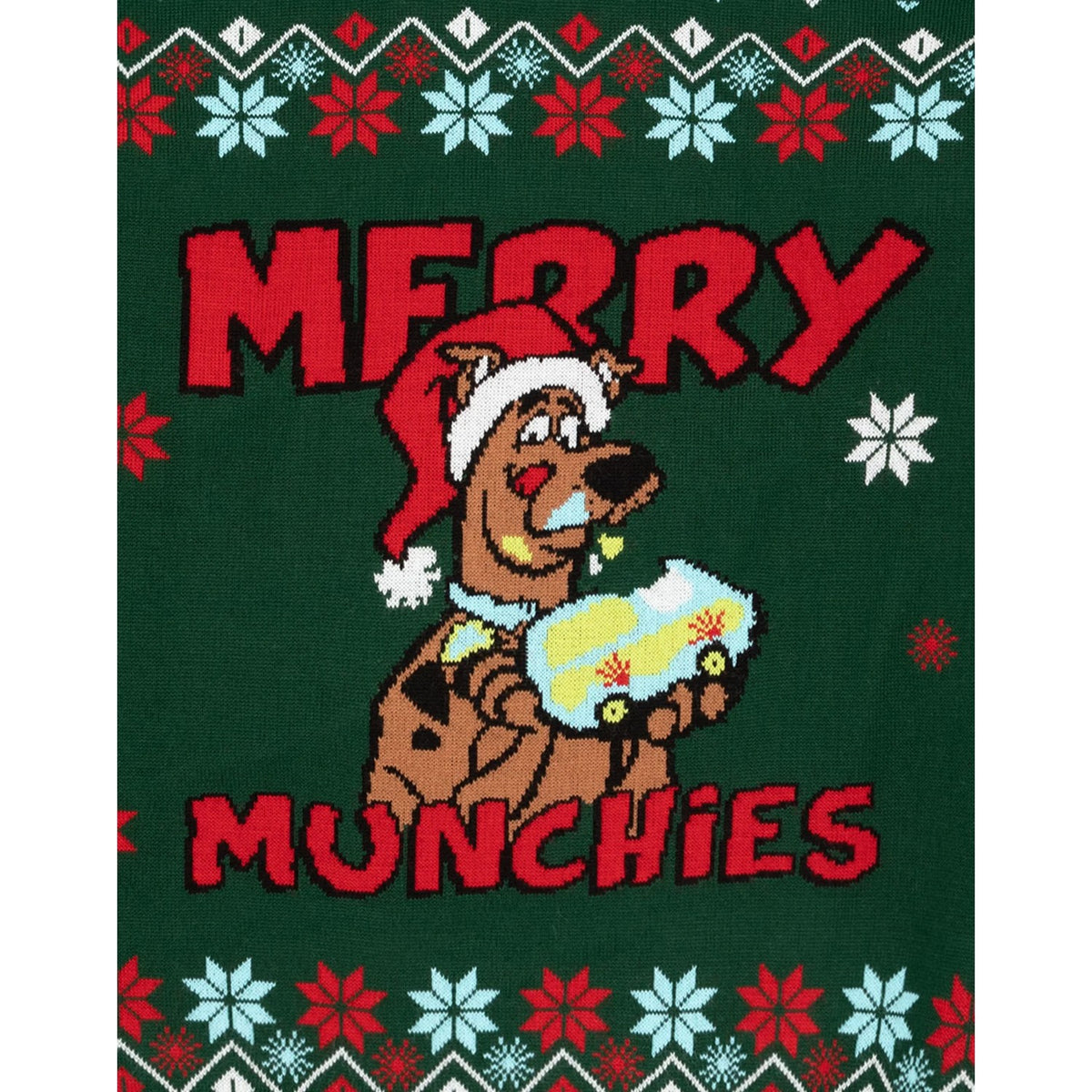 Green-Red - Lifestyle - Scooby Doo Mens Knitted Christmas Jumper