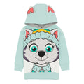 Blue-Green-Grey - Front - Paw Patrol Childrens-Kids Everest 3D Ears Hoodie