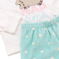 White-Blue - Close up - Pusheen Girls Fleece Pyjama Set