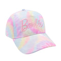 Pink - Front - Barbie Childrens-Kids Tie Dye Cap