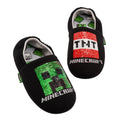 Black-Red-Green - Front - Minecraft Boys Sequin Slippers