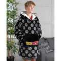 Black - Pack Shot - Dragon Ball Z Childrens-Kids VUddie Oversized Hoodie Blanket