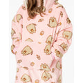 Pink - Back - Pusheen Childrens-Kids VUddie Oversized Hoodie Blanket