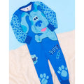 Blue - Back - Blue´s Clues & You! Childrens-Kids Fleece Sleepsuit