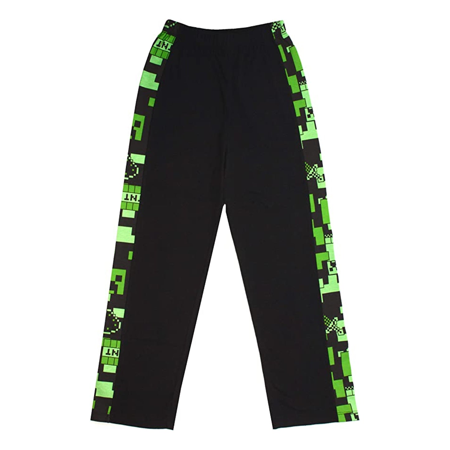 Black-Green - Pack Shot - Minecraft Boys Gamer Long Pyjama Set