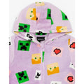 Pastel Purple - Side - Minecraft Girls All-Over Print Sleepsuit