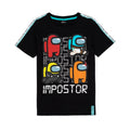 Black - Front - Among Us Childrens-Kids Impostor T-Shirt