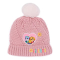 Pink - Back - Paw Patrol Girls Friends Knitted Hat And Gloves Set