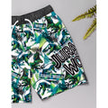 Green-Black-White - Lifestyle - Jurassic World Boys Dinosaur Swim Shorts