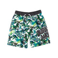 Green-Black-White - Front - Jurassic World Boys Dinosaur Swim Shorts