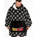 Black - Lifestyle - Dragon Ball Z Unisex Adult Oversized Hoodie Blanket