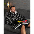 Black - Close up - Dragon Ball Z Unisex Adult Oversized Hoodie Blanket