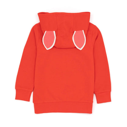Red-White - Back - Paw Patrol Childrens-Kids Marshall 3D Ears Hoodie