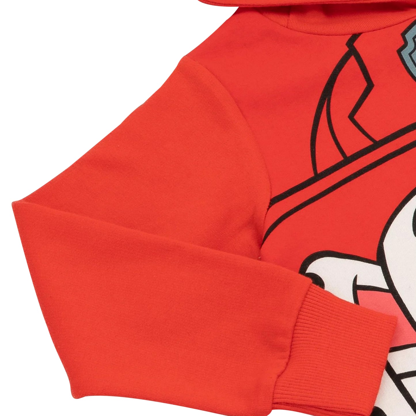 Red-White - Pack Shot - Paw Patrol Childrens-Kids Marshall 3D Ears Hoodie