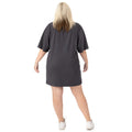 Charcoal Grey - Back - Blondie Womens-Ladies Oversized T-Shirt Dress