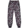 Maroon-Grey - Pack Shot - Harry Potter Girls Long-Sleeved Pyjama Set