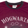 Maroon-Grey - Close up - Harry Potter Girls Long-Sleeved Pyjama Set