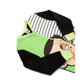 Green-White-Black - Back - Mr Bean Childrens-Kids Sleepsuit