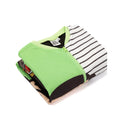 Green-White-Black - Side - Mr Bean Childrens-Kids Sleepsuit