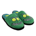 Green - Back - Rick And Morty Mens Pickle Rick Slippers