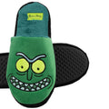 Green - Side - Rick And Morty Mens Pickle Rick Slippers