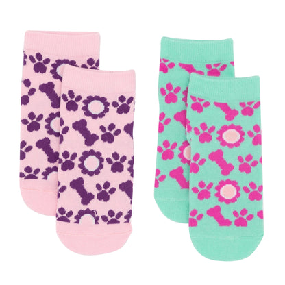 Pink-White-Green - Pack Shot - Paw Patrol Girls Socks (Pack of 5)
