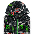 Black-Green - Side - Minecraft Childrens-Kids All-Over Print Sleepsuit