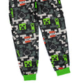 Black-Green - Lifestyle - Minecraft Childrens-Kids All-Over Print Sleepsuit