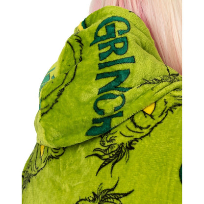 Green - Lifestyle - The Grinch Unisex Adult Oversized Hoodie Blanket