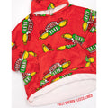Red - Side - Friends Unisex Adult Oversized Hoodie Blanket