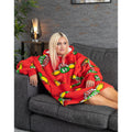 Red - Pack Shot - Friends Unisex Adult Oversized Hoodie Blanket