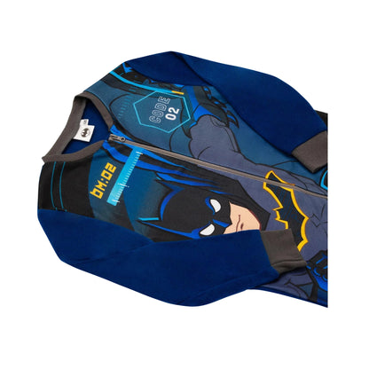 Black-Blue - Back - Batman Childrens-Kids Sleepsuit