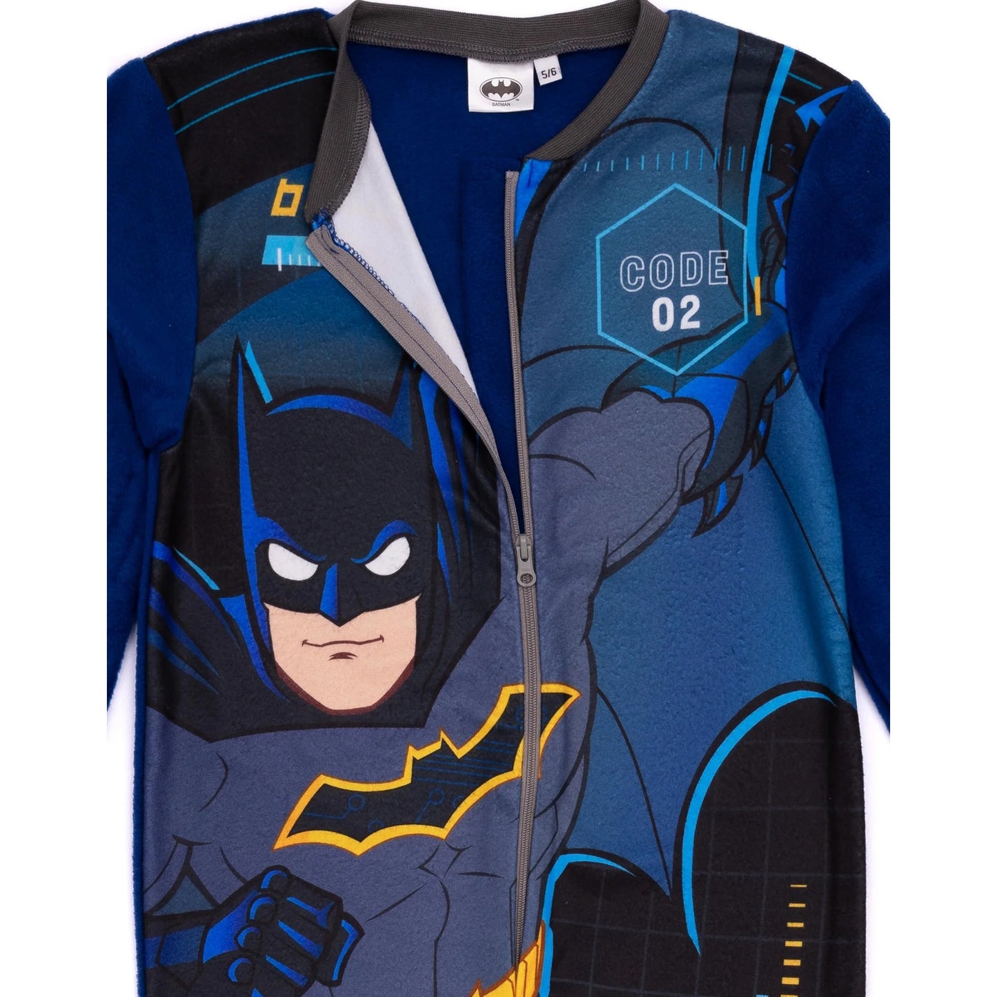 Black-Blue - Pack Shot - Batman Childrens-Kids Sleepsuit